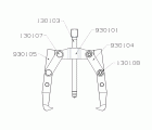 EXTRACTOR FORZA SERIE 9300 MECÁNICO DE 2 PATAS